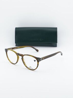 Lacoste L2966 275 Round 50 - 20 - 145mm Eyeglasses - Striped Khaki